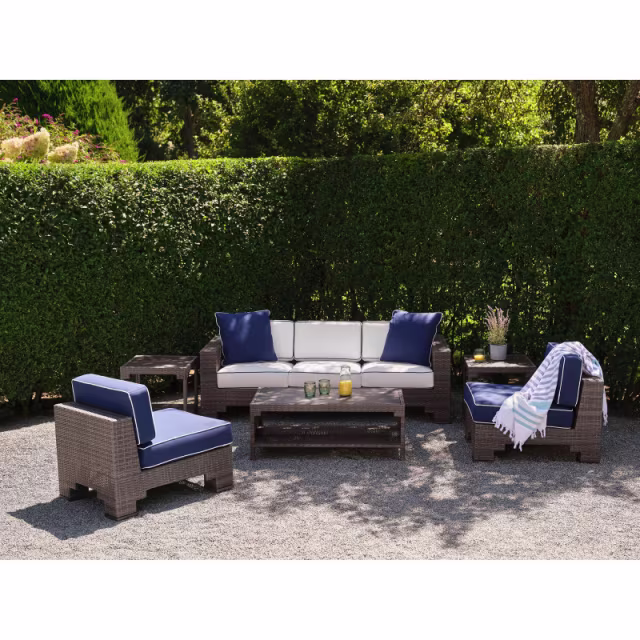 Woodard Lorenzo 45" Woven Rectangular Coffee Table