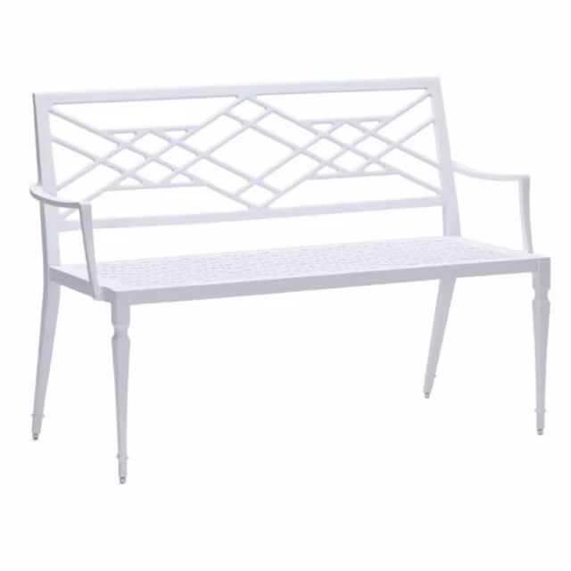Woodard Tuoro 48" Aluminum Bench
