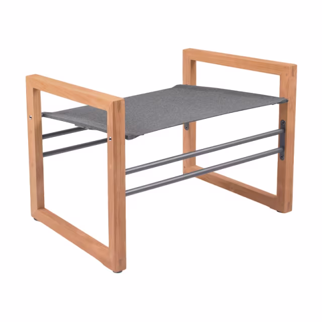 POVL Outdoor Qube Teak Outdoor Ottoman Protective Cover