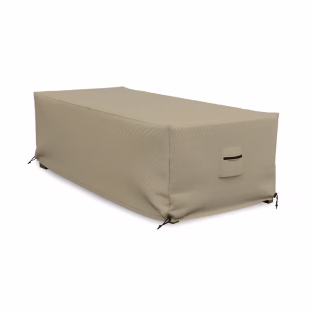 POVL Outdoor Calera 20" Rectangular Side Table - Low Height Protective Cover