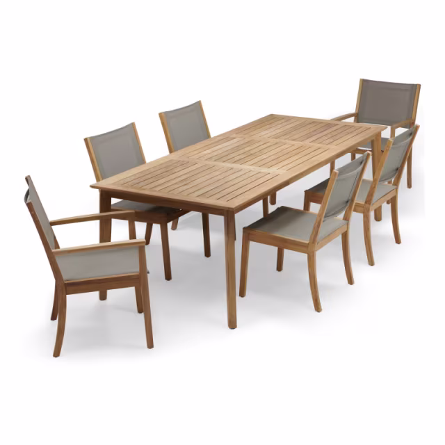 POVL Outdoor Menlo/Calera 7-Piece 95" Rectangular Dining Set Protective Cover