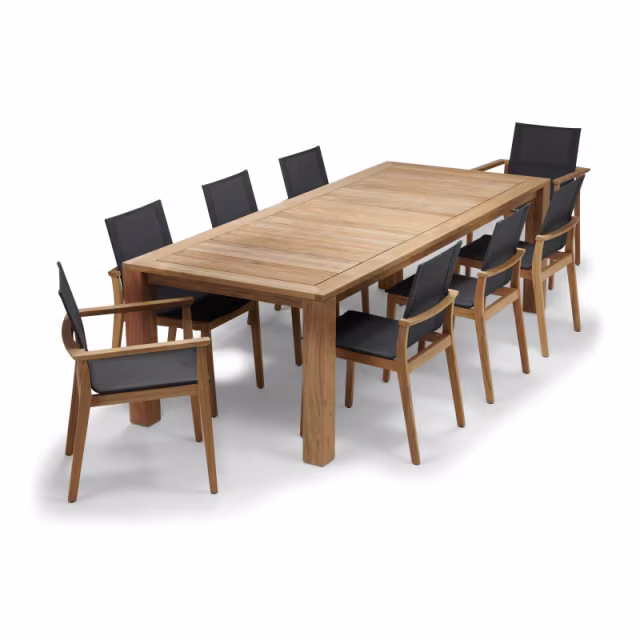 POVL Outdoor Foundation/Menlo 9-Piece 97" Rectangular Dining Set Protective Cover