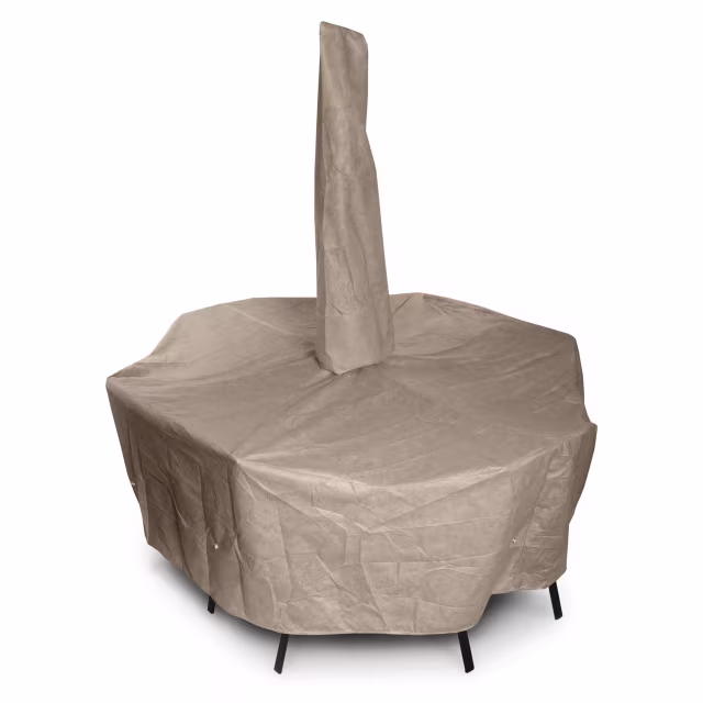 KoverRoos III Oval/Rectangular Dining Set Protective Cover with Umbrella Hole