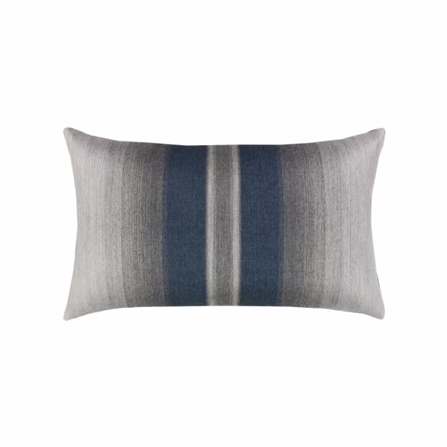 Elaine Smith 20" x 12" Ombre Indigo Lumbar Sunbrella Outdoor Pillow