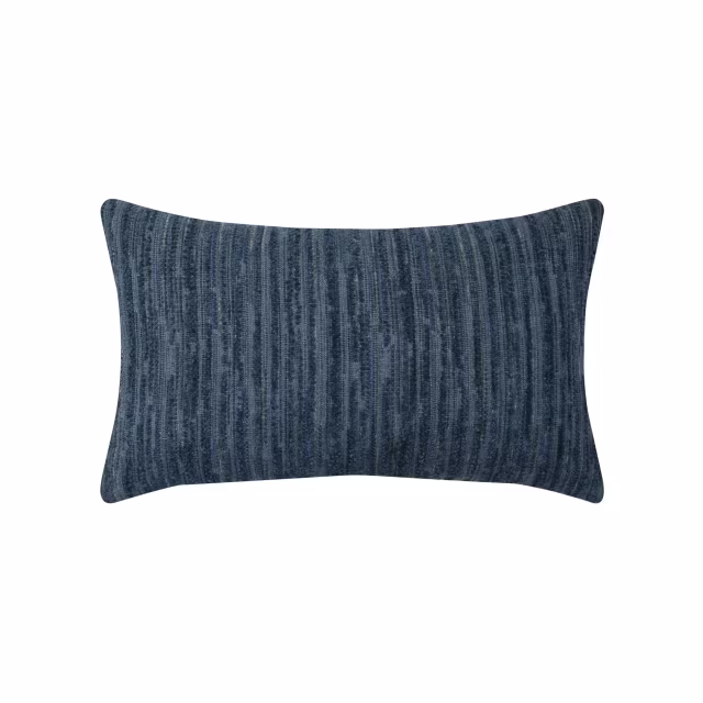 Elaine Smith 20" x 12" Luxe Stripe Indigo Lumbar Sunbrella Outdoor Pillow