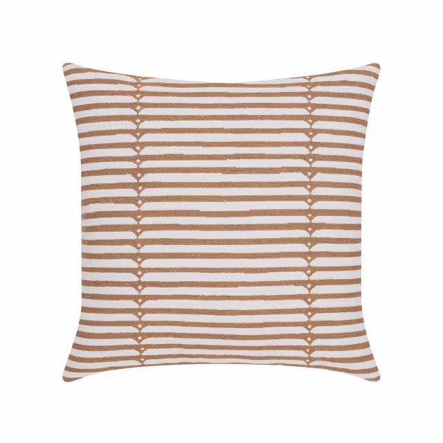 Elaine Smith 20" x 20" Sincerity Caramel Sunbrella Outdoor Pillow