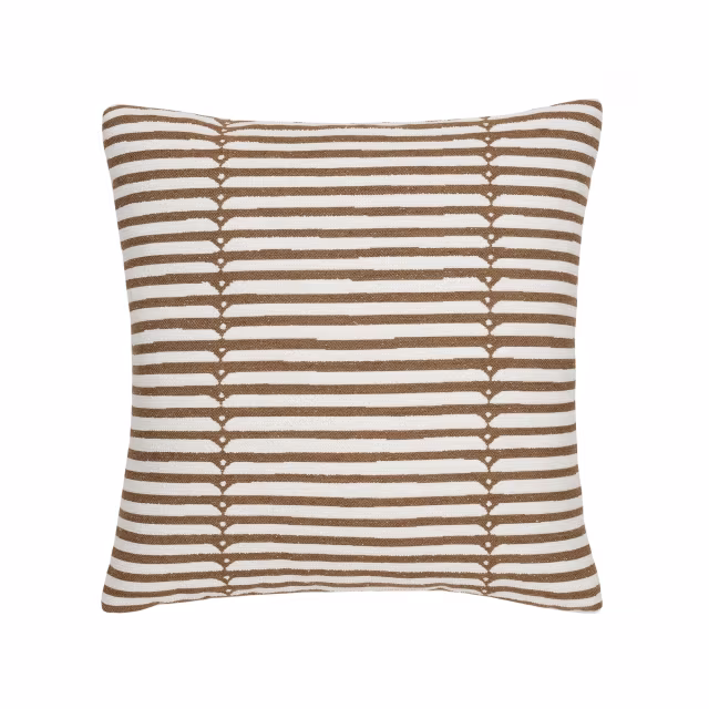 Elaine Smith 20" x 20" Sincerity Caramel Sunbrella Outdoor Pillow