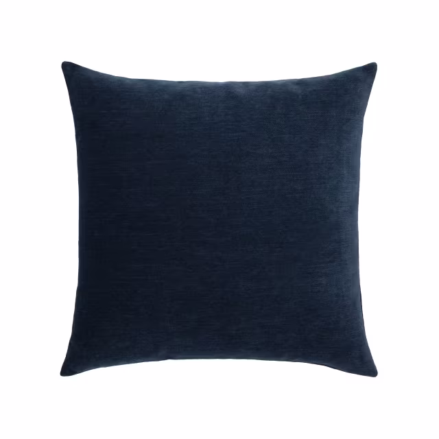 Elaine Smith 20" x 20" Luxe Velour Indigo Sunbrella Outdoor Pillow