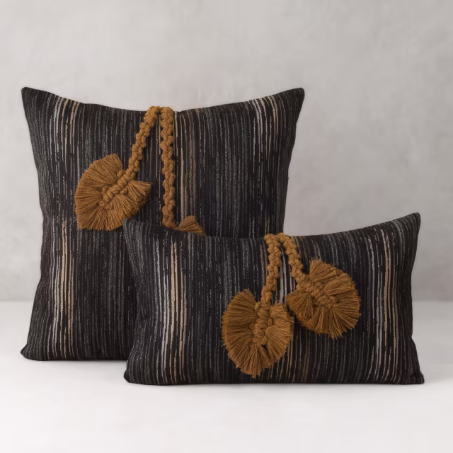 Elaine Smith 20" x 12" Ingenuity Harvest Lumbar Sunbrella Outdoor Pillow