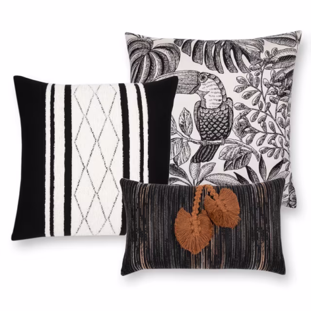 Elaine Smith 20" x 12" Ingenuity Harvest Lumbar Sunbrella Outdoor Pillow