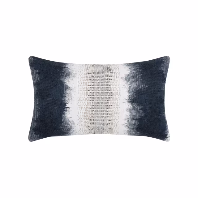 Elaine Smith 20" x 12" Resilience Indigo Lumbar Sunbrella Outdoor Pillow