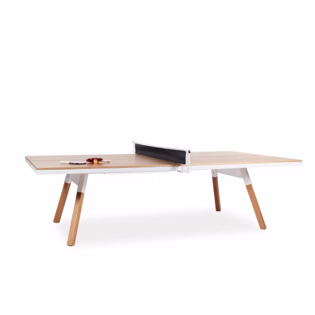 RS Barcelona You And Me Standard White Indoor Ping Pong Table