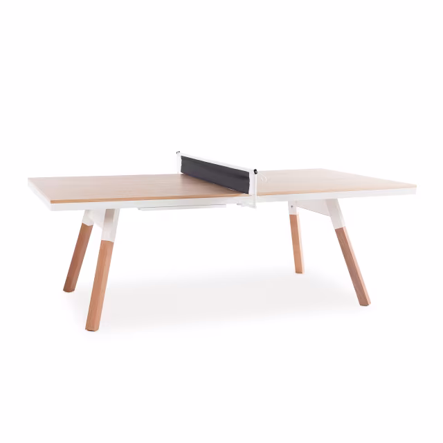 RS Barcelona You And Me Medium White Indoor Ping Pong Table