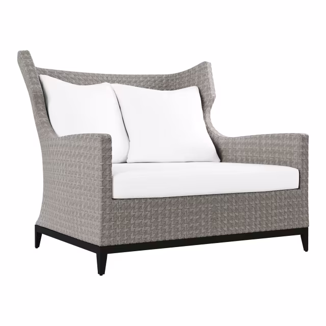 Bernhardt Exteriors Captiva Wicker Lounge Chair and a Half
