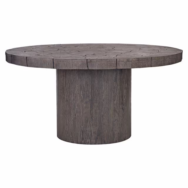Bernhardt Exteriors Madura 60" Carbonized Teak Round Dining Table