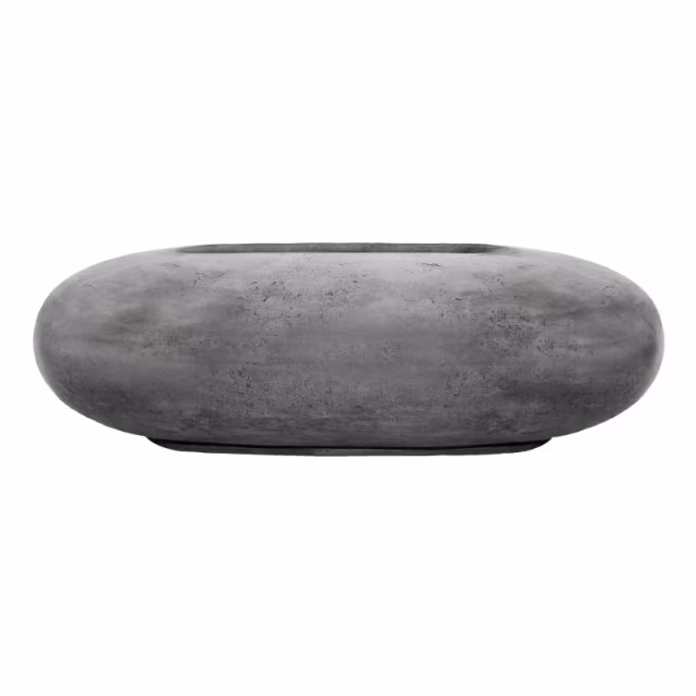Prism Hardscapes Pebble Oval 56" Concrete Gas Fire Table Protective Cover