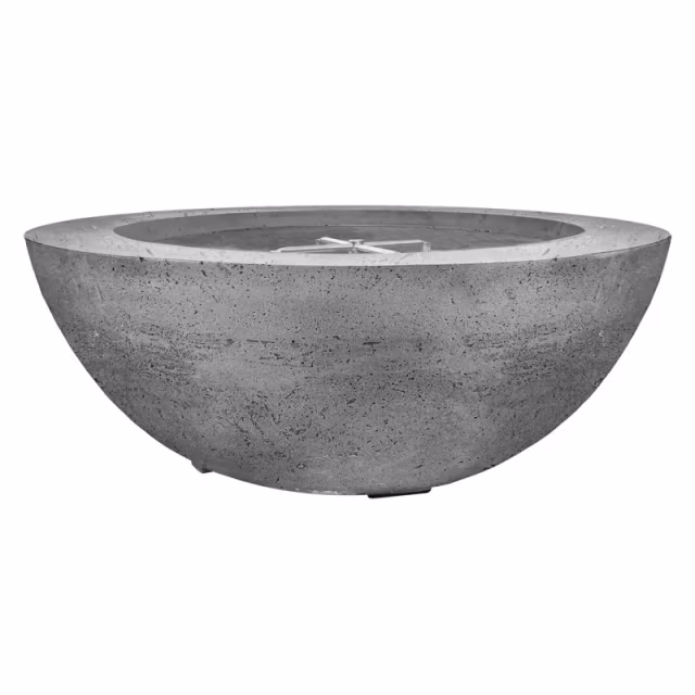 Prism Hardscapes Moderno 6 Round 39" Concrete Gas Fire Bowl Protective Cover