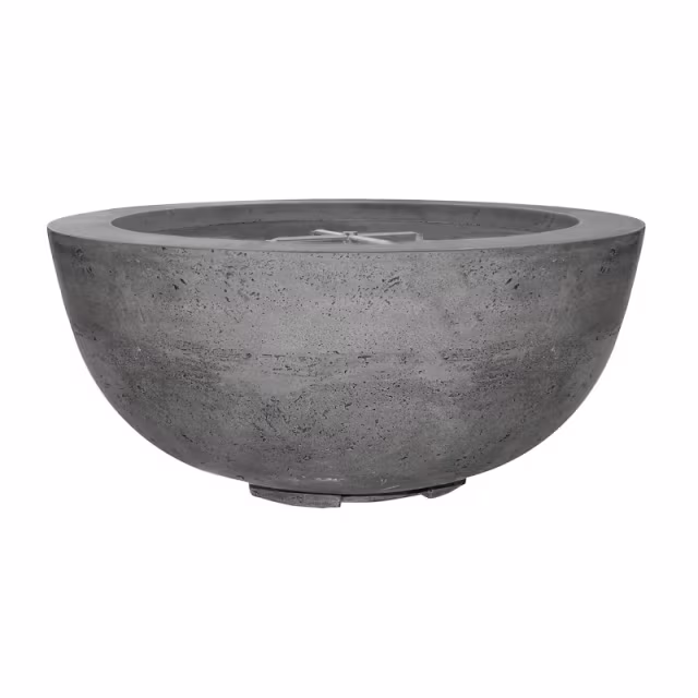 Prism Hardscapes Moderno 8 Round 39" Concrete Gas Fire Bowl Protective Cover