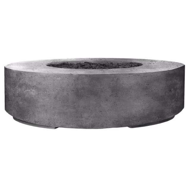 Prism Hardscapes Rotondo 80 Round 80" Concrete Gas Fire Table Protective Cover