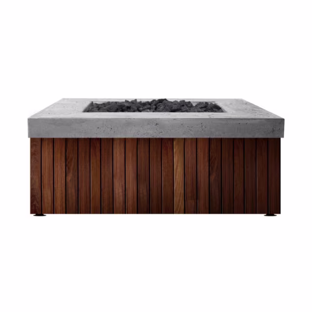 Prism Hardscapes Manchester Square 42" Concrete Gas Fire Table Protective Cover