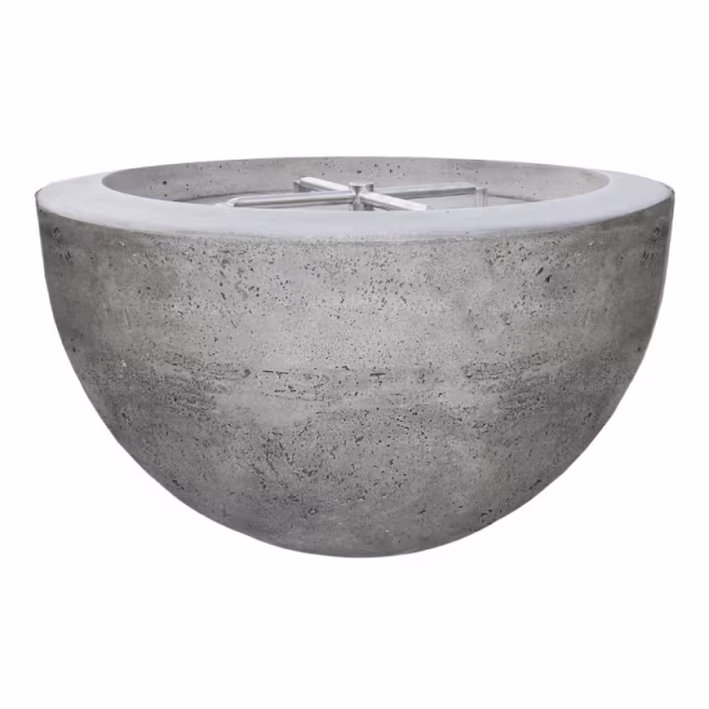 Prism Hardscapes Moderno 3 Round 30" Concrete Gas Fire Bowl Protective Cover