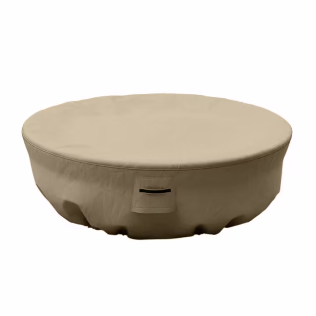 Prism Hardscapes Ovale 79" Concrete Gas Fire Bowl Protective Cover