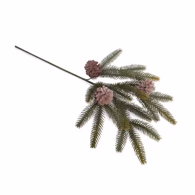 Enduraleaf 24" Faux Fraser Fir Spray with Cones - Set of 12