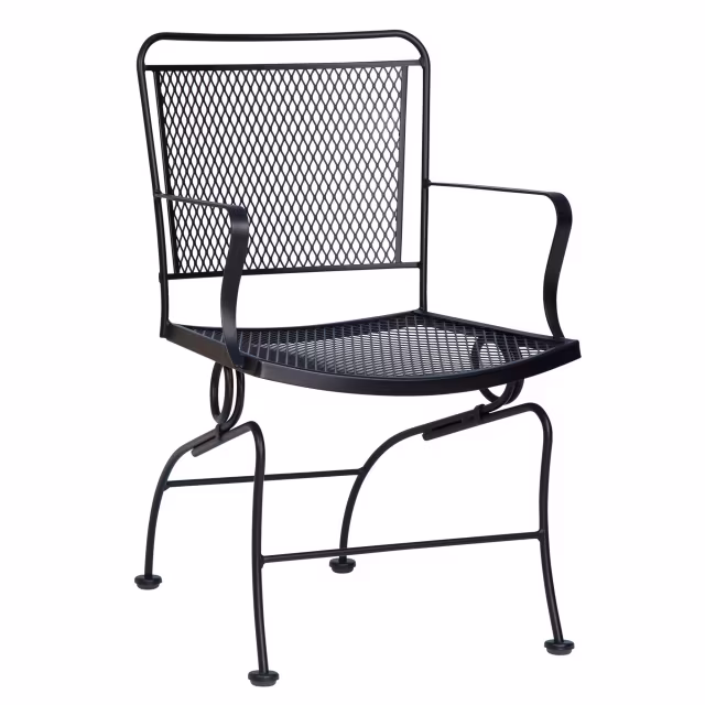 Woodard Constantine Spring Coil Iron Dining Armchair