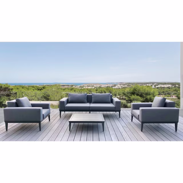 Ratana Alassio 38" Aluminum Square Coffee Table