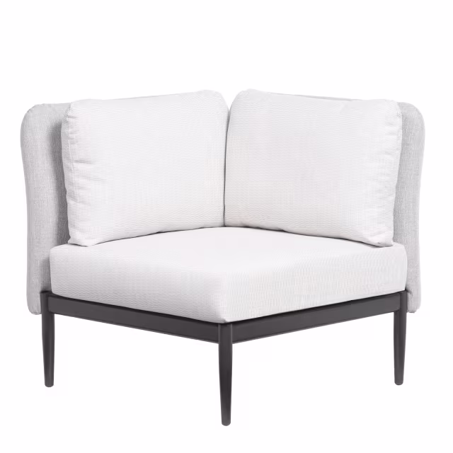 Ratana Palo Aluminum 1-Seater Corner Outdoor Sectional Unit