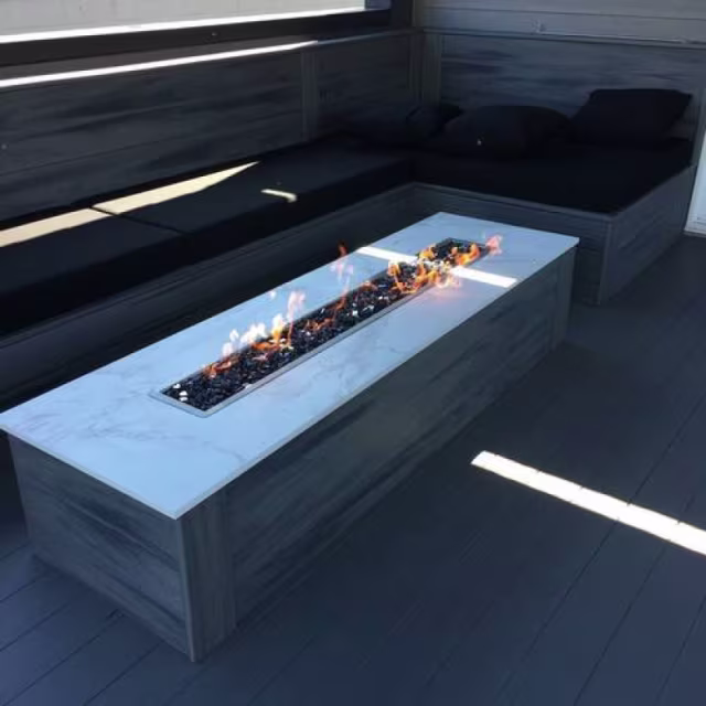 American Fire Products 72" Linear Drop-In Pan Fire Pit Burner