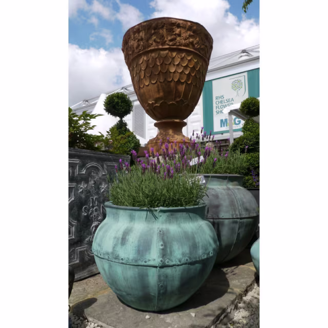 Capital Garden Bell Jar 24" Round Fiberglass Planter Pot