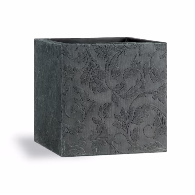 Capital Garden Geo Fairhaven 12" Square Fiberglass Box Planter