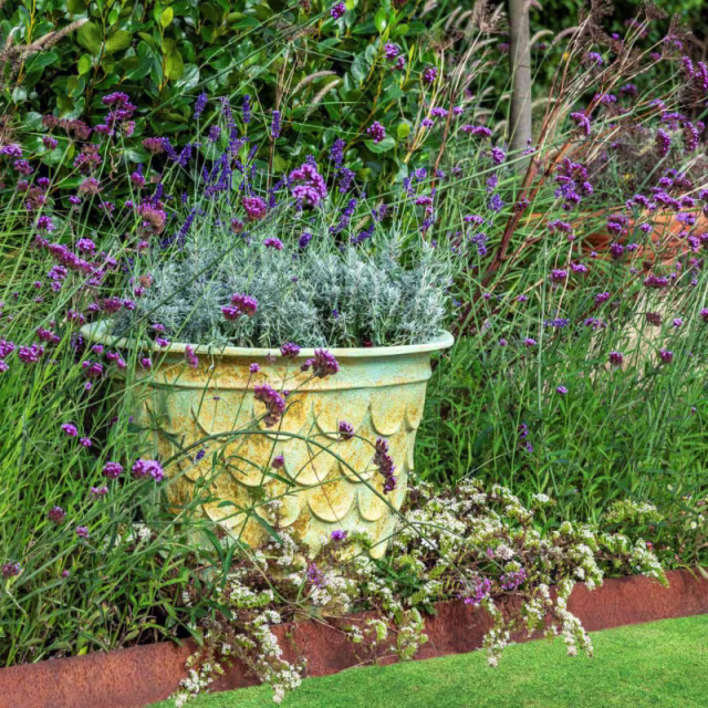 Capital Garden Fishscale 22" Round Fiberglass Planter Pot