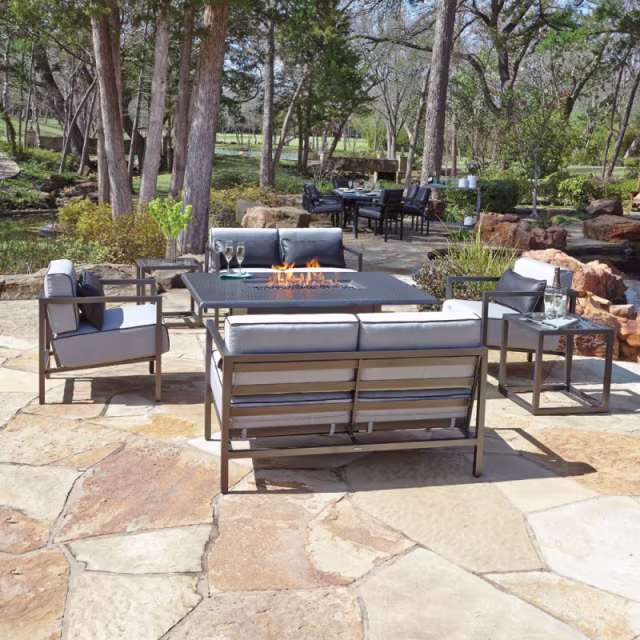 Woodard Salona Aluminum Loveseat