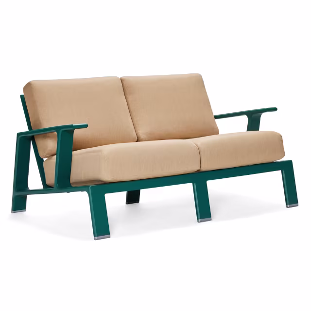 Woodard Elevation Aluminum Loveseat