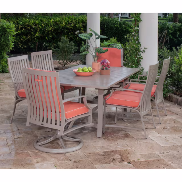 Woodard Seal Cove Aluminum Dining Armchair