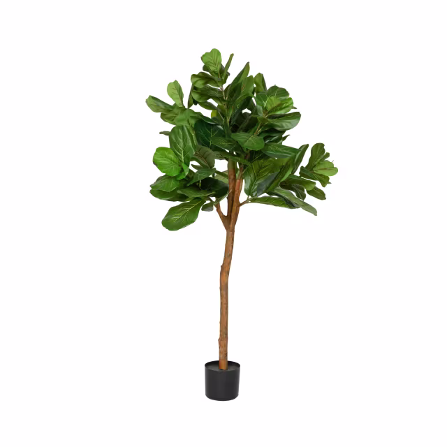 Pottery Pots 59" Faux Ficus Lyrata Plant