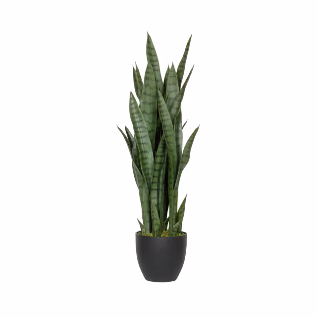 Pottery Pots 33" Faux Sansevieria Plant