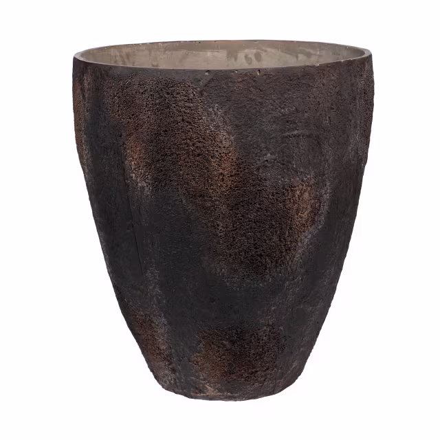 Pottery Pots Oyster Bernd 26" Round Ficonstone Planter Pot