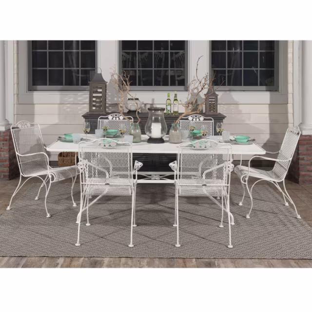 Woodard Briarwood Iron High Back Dining Armchair