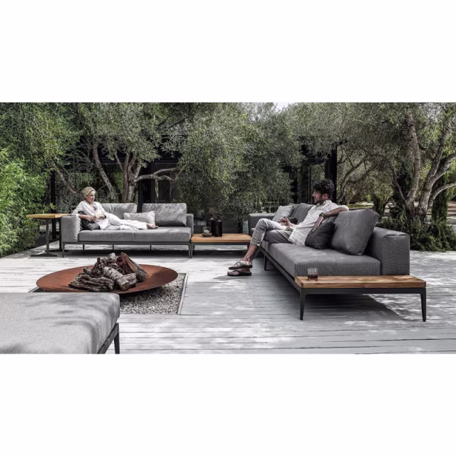 Gloster Grid Ottoman Outdoor Sectional Unit Replacement Cushion