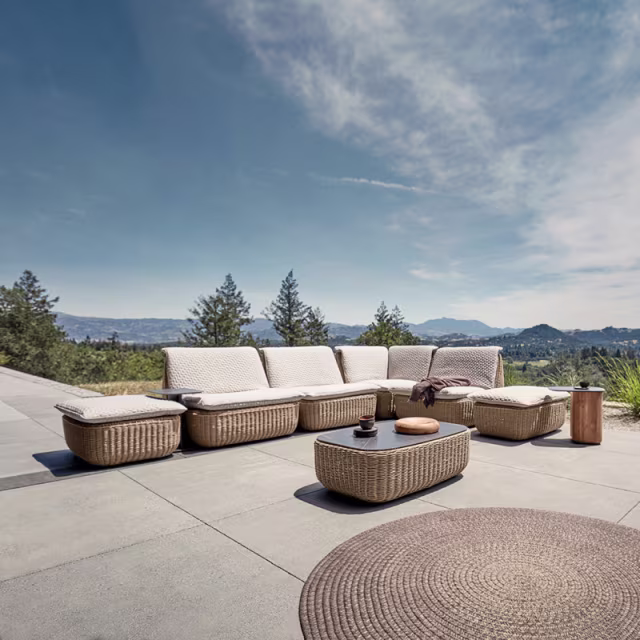 Gloster Omada Corner Outdoor Sectional Unit Replacement Cushion Set