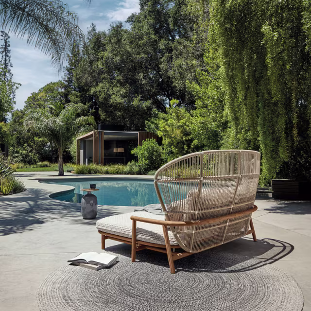 Gloster Fern High/Low Back Outdoor Daybed Replacement Cushion Set