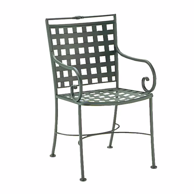 Woodard Sheffield Iron Dining Armchair
