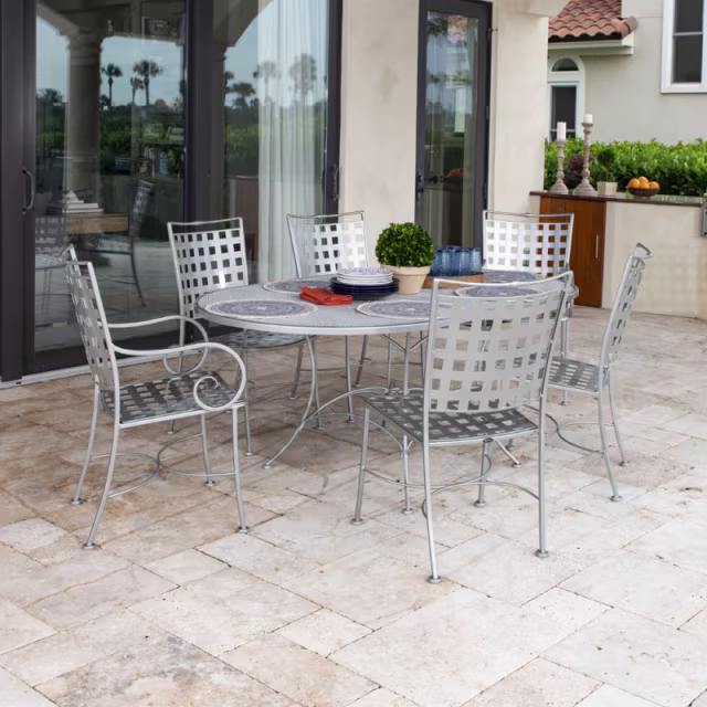 Woodard Sheffield Iron Dining Armchair