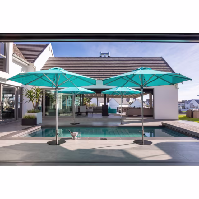 Woodline Shade Solutions Pacific 9' Round Aluminum Patio Umbrella