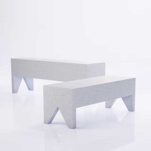 Zachary A. Design Farm 40" Backless Bench
