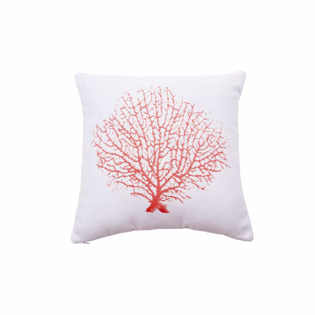 Classic Cushions 20" x 20" Coral Blush Sunbrella Outdoor Pillow