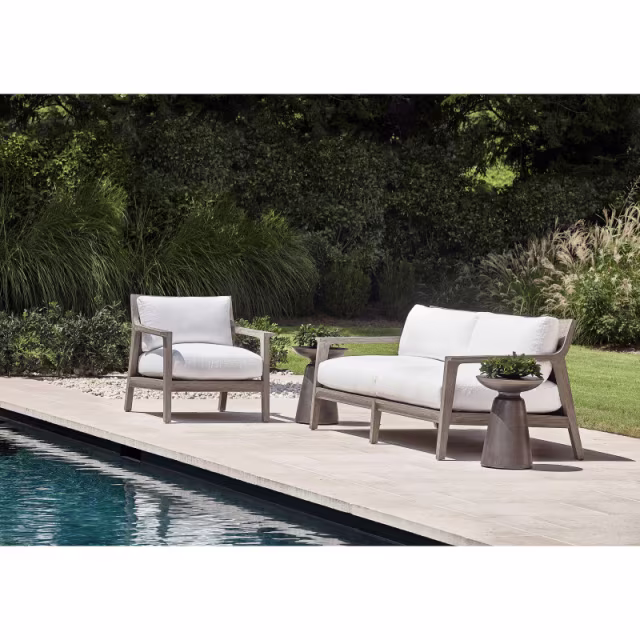 Bernhardt Exteriors Ibiza Teak Sofa